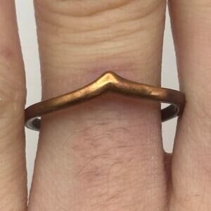 Copper V-shaped Ring